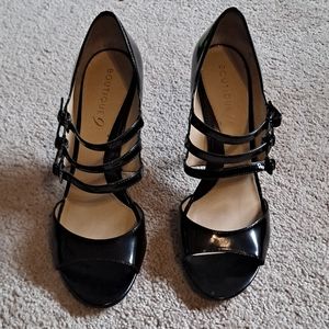 Boutique 9 Patent Leather Peep Toe Heel